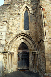 The west door into the north aisle February 2012